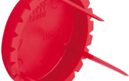 KAISER 1181-35 Signaldeckel rund rot | Ø 35 mm