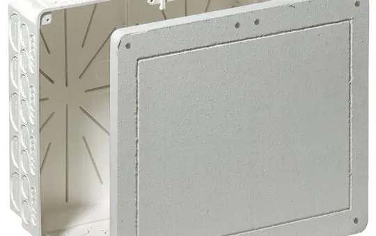 KAISER 1092-28 Universal-Einbaugehäuse mit Faserplatte UP 240x280x102 mm