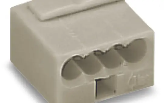 WAGO 243-304 Verbindungsdosenklemme Micro Serie 243 4-fach | lichtgrau