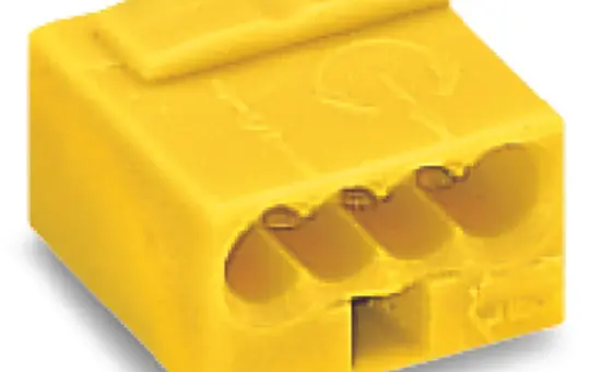 WAGO 243-504 Verbindungsdosenklemme Micro Serie 243 4-fach | gelb