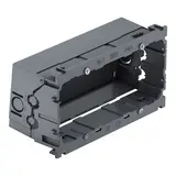 OBO BETTERMANN 6288608 Geräteeinbaudose 2-fach, abklappbar, halogenfrei | eisengrau