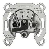 KATHREIN 274421 Antennendose 3-fach, TWIN-SAT, Stich, 1 dB