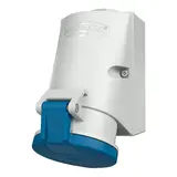 MENNEKES 1856 Wandsteckdose TwinCONTACT IP44 32 A, 4-polig, 230 V, zum Durchverdrahten, drehbar