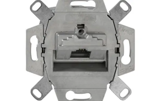 RUTENBECK 138104030 Netzwerkdose 1-fach, Cat. 6, Up0 | metall
