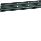 HAGER SL200801 tehalit Sockelleistenkanal-Unterteil 3 Kammern | schwarz | 20x80 mm