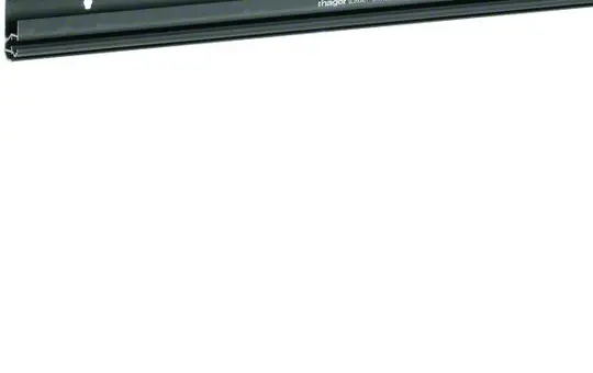 HAGER SL200801 tehalit Sockelleistenkanal-Unterteil 3 Kammern | schwarz | 20x80 mm