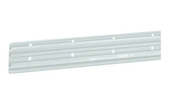 HAGER SLH200801 tehalit Sockelleistenkanal-Unterteil 3 Kammern, halogenfrei | lichtgrau | 20x80 mm