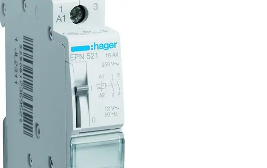 HAGER EPN521 Fernschalter 2 Schließer, 12 V
