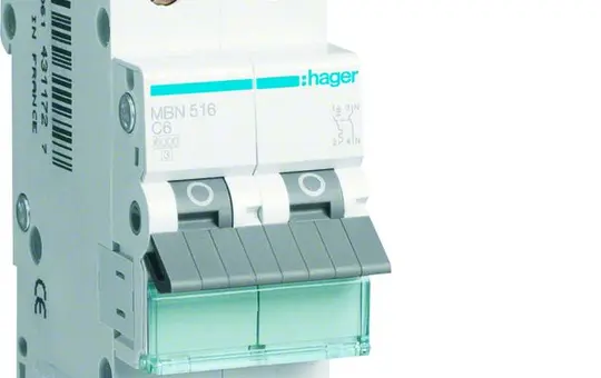 HAGER MBN516 Leitungsschutzschalter 1-polig+N Typ B 16 A