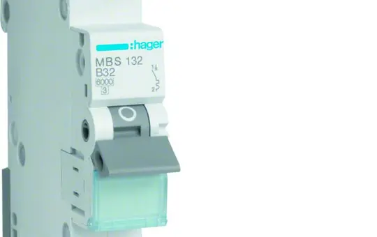 HAGER MBS132 Leitungsschutzschalter 1-polig Typ B QuickCon. 32A