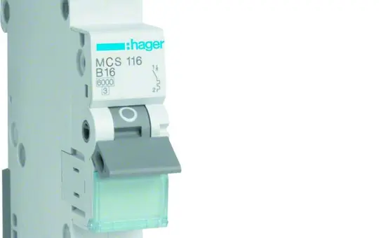 HAGER MCS116 Leitungsschutzschalter 1-polig Typ C QuickCon. 16 A