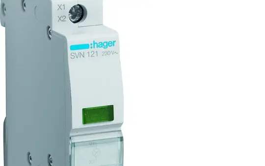 HAGER SVN121 LED-Leuchtmelder 230 V AC 1-fach | grün