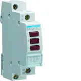 HAGER SVN127 LED-Leuchtmelder 230 V AC 3-fach | rot
