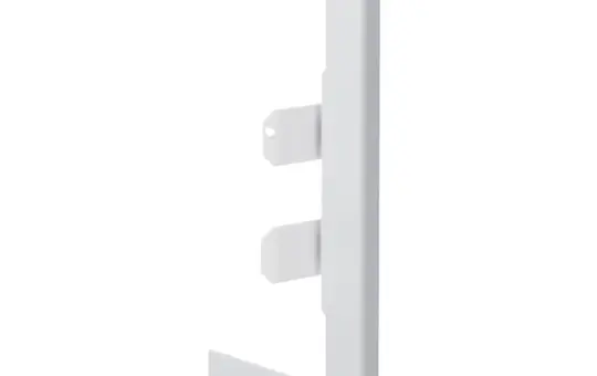 HAGER BR65130W9016 tehalit Brüstungskanal-Wandanschluss 80 mm, Stahlblech | verkehrsweiß | 65x130 mm