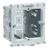HAGER GLT4001 Geräteeinbaudose frontrastend 2-fach, für Datentechnik
