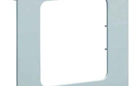 HAGER L91207035 tehalit Brüstungskanal-Geräteblende R7 1-fach, 100 mm, Kunststoff | lichtgrau