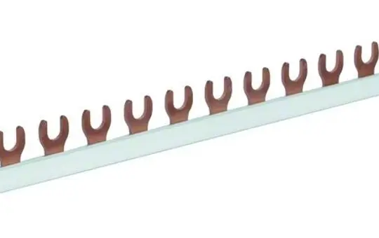 HAGER KDN163A Phasenschiene 1-polig 12 TE, 63 A