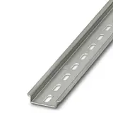 PHOENIX 0807012 Hutschiene gelocht flach, Stahl, dickschichtpassiviert | 1 m
