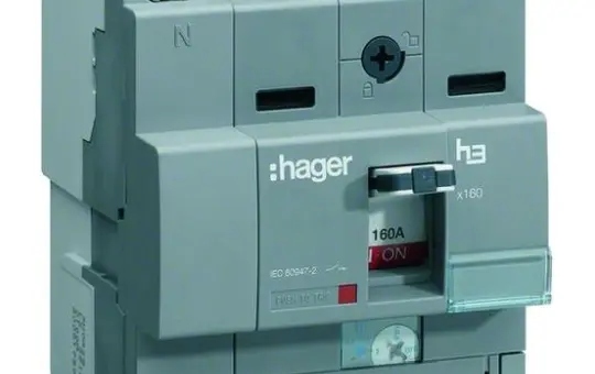 HAGER HNA126H Leistungsschalter 4-polig 125 A (40kA)