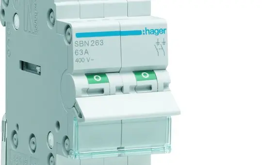 HAGER SBN263 Ausschalter 2P 63 A