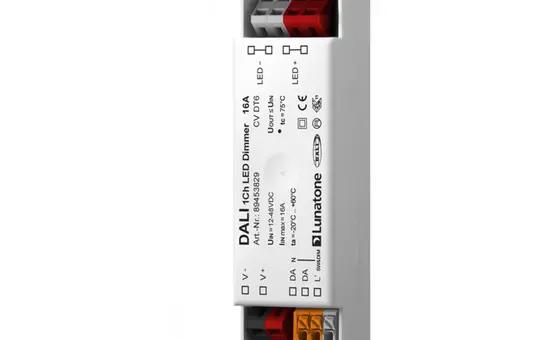 LUNATONE 89453829 DALI-LED-Dimmaktor CV DT6 DE 1-fach, 16 A