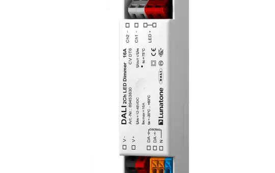 LUNATONE 89453830 DALI-LED-Dimmaktor CV DT6 DE 2-fach, 16 A