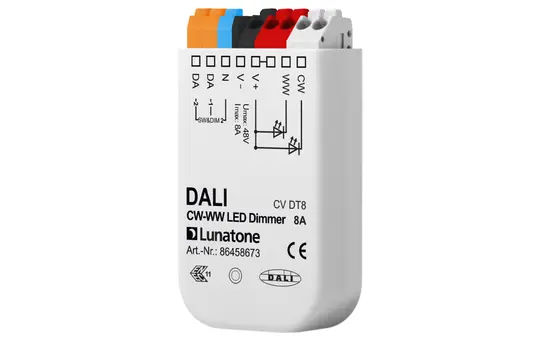 LUNATONE 86458673 DALI-LED-Dimmaktor CV DT8 UP TW, 8 A