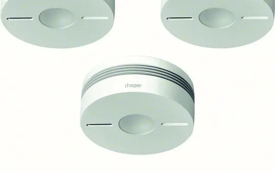 HAGER TG553A Funk-Rauchwarnmelder Komfort Q 3er-Set