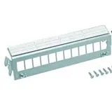 HAGER FZ12MK Patch-Panel leer für Verteilerschrank 12-fach, Keystone