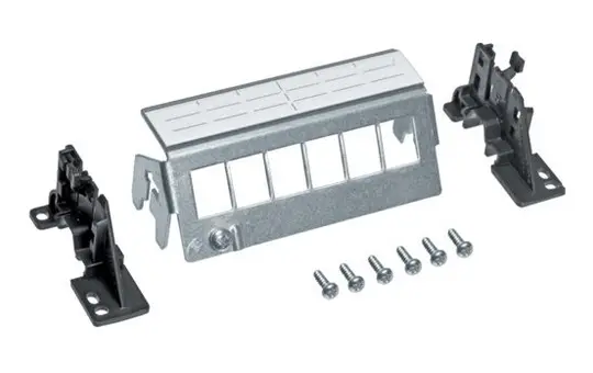 HAGER FZ06MK Patch-Panel leer für Verteilerschrank 6-fach, Keystone