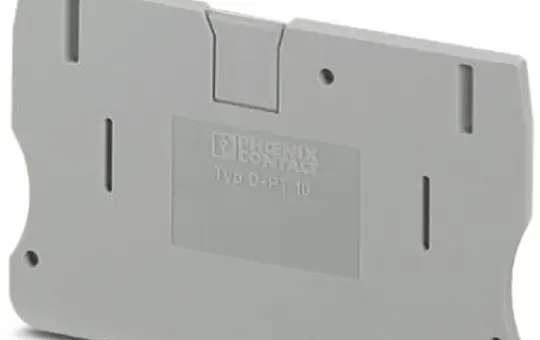 PHOENIX 3212057 Abschlussdeckel PT-Serie D-PT 10 | grau