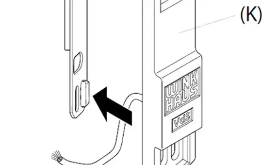 WINKHAUS 4983723 Fensterkontakt VdS-Klasse B, Öffnung/Kipp