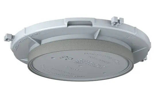 KAISER 1281-65 Frontteil für Einbaugehäuse HaloX 100 Sichtbeton | Ø 90 mm