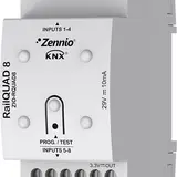 ZENNIO ZIO-RQUAD8 Analog-/Digital-Eingangsmodul REG 8-fach