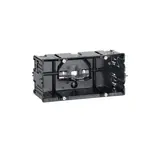 HAGER GLS55002 Geräteeinbaudose C-Profil 2-fach für Schalterprogramme | schwarz