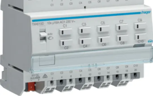 HAGER TXA610D KNX easy Universalaktor 16 A 10-fach