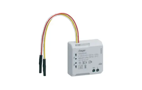 HAGER TRM691E KNX-Funk-Dimmaktor UP 1-fach, 2 Eingänge