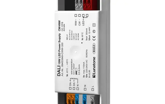 LUNATONE 89453849-CWW-350 DALI-LED-Power-Supply CC DT8 TW, 350 mA