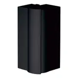 HAGER BR652103H9011 tehalit Brüstungskanal-Außeneck einst. 80 mm, Kunststoff halogenfrei | graphitschwarz | 65x210 mm