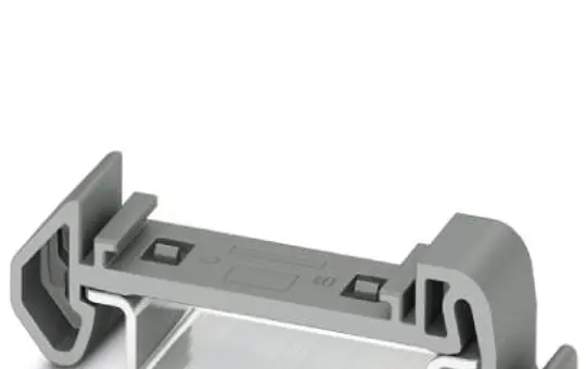 PHOENIX 3274057 PTFIX-Tragschienenadapter schmal, mit Endhalterfunktion | grau