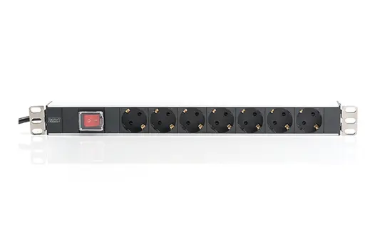 DIGITUS DN-95402 Steckdosenleiste mit Aluprofil 7-fach | 2 m