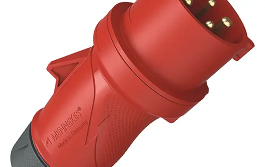 MENNEKES 13520 Stecker PowerTOP Xtra ErgoCONTACT 32 A, 5-polig, 400 V