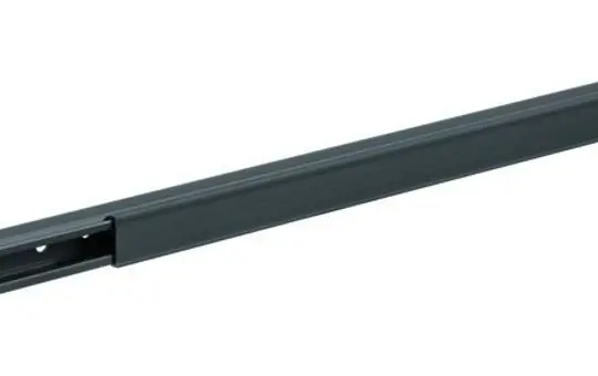 HAGER LF1501509011 tehalit Leitungsführungskanal komplett Kunststoff | graphitschwarz | 15x15 mm