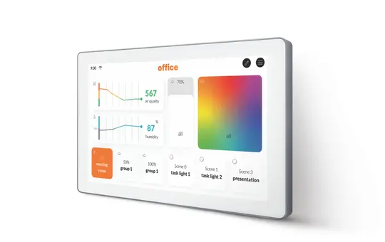LUNATONE 86456840-P-W DALI-2 Touchdisplay Plus | weiß | 7 Zoll
