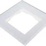 WEINZIERL 5388 Abdeckrahmen Glas MATCH 55 1-fach | glas weiß