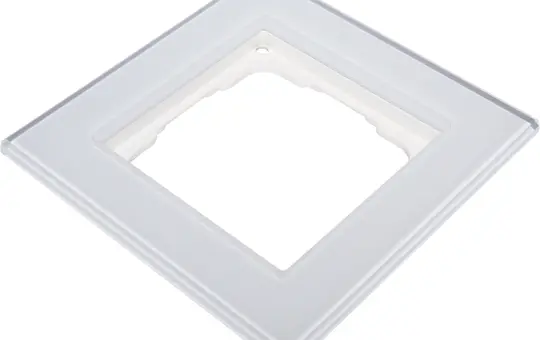 WEINZIERL 5388 Abdeckrahmen Glas MATCH 55 1-fach | glas weiß