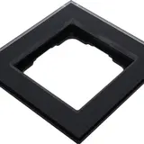 WEINZIERL 5389 Abdeckrahmen Glas MATCH 55 1-fach | glas schwarz