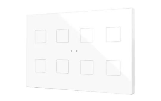 ZENNIO ZVIFXLX8W KNX-Tastsensor Flat XL 8-fach | weiß