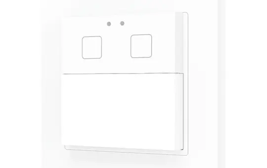 ZENNIO ZPDW2V2W KNX-Wand-Bewegungsmelder 2 Tasten | weiß