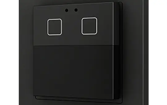 ZENNIO ZPDW2V2A KNX-Wand-Bewegungsmelder 2 Tasten | schwarz